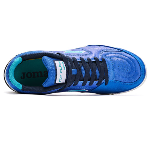 Joma IC/in Indoor Leather Abrasion Resistant Slip Resistant Five A Side Soccer Shoes Men’s Blue Black