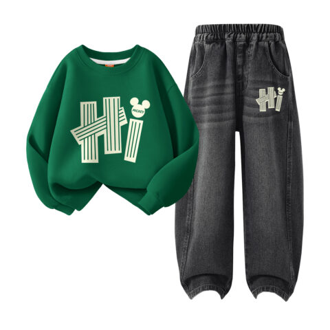 Disney Kids Casual Sportswear Crew Neck Moderate