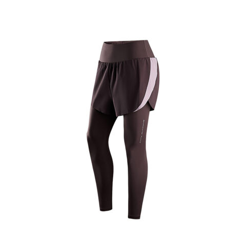Anta Running Collection Running Pants Women's Chocolate Brown/Dusty Purple
