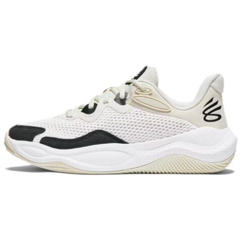 Under Armour Curry Splash 24 Slip Resistant Abrasion Resistant Low top Basketball Shoes Unisex Ecru