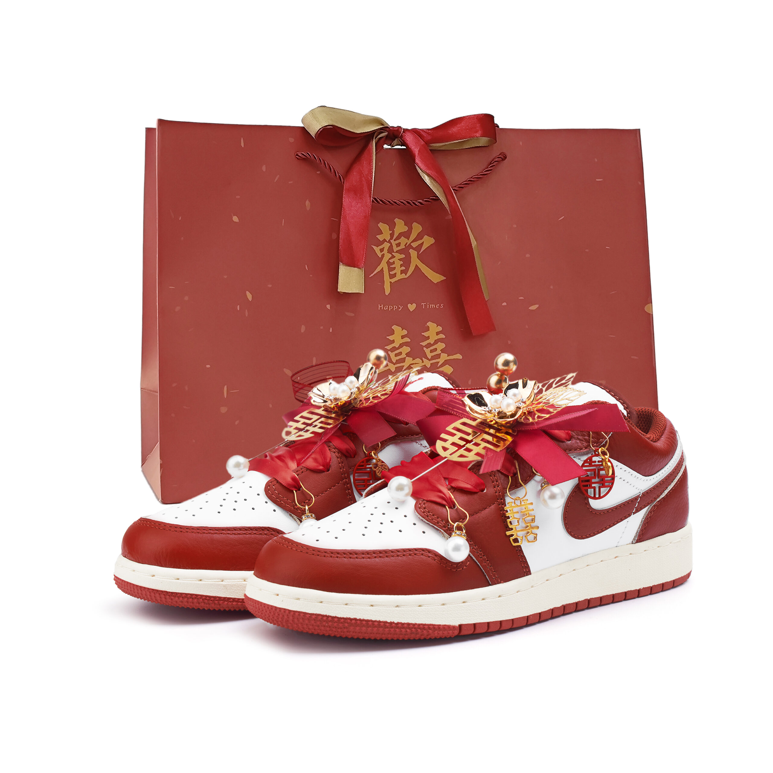 Jordan Air Jordan 1 Low top Vintage Basketball Shoes Women’s Red