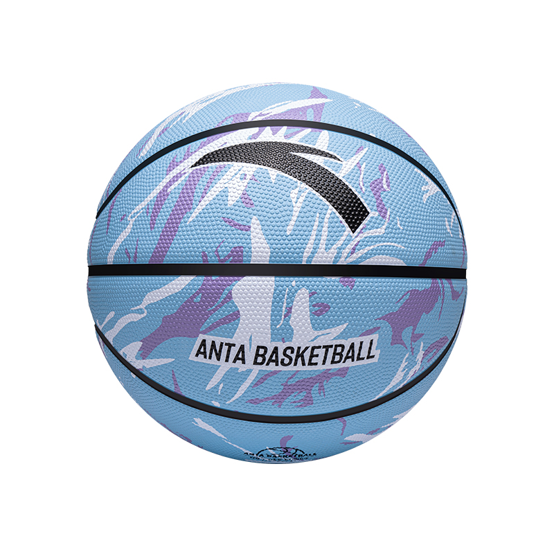Anta Rubber Basketball Painted Blue Size 7/Size 5 Ball Street Training Competition Unisex China Mainland Version