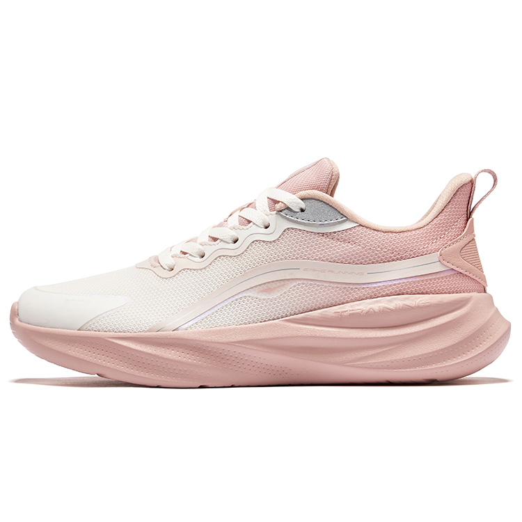 Erke Cushioning Breathable Rebound Low top Casual Running Shoes Women’s Pink White