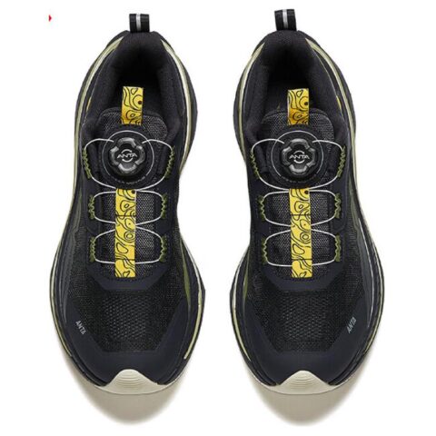 Anta Wilderness PRO Fabric Slip Resistant Abrasion Resistant Low top Running Shoes Men’s Black Green
