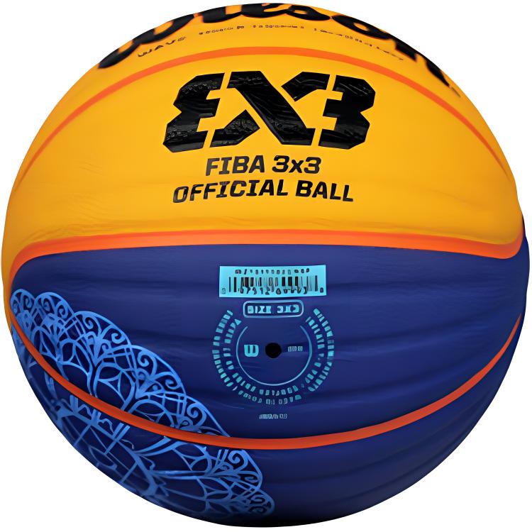 Wilson Pu Basketball Yellow Blue Size 6 Training Unisex