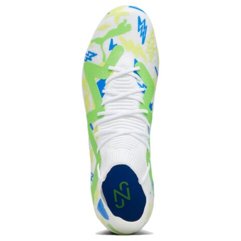 PUMA Future AG Artificial Ground FG Firm Ground Breathable Soccer Shoes Men’s White Yellow Green