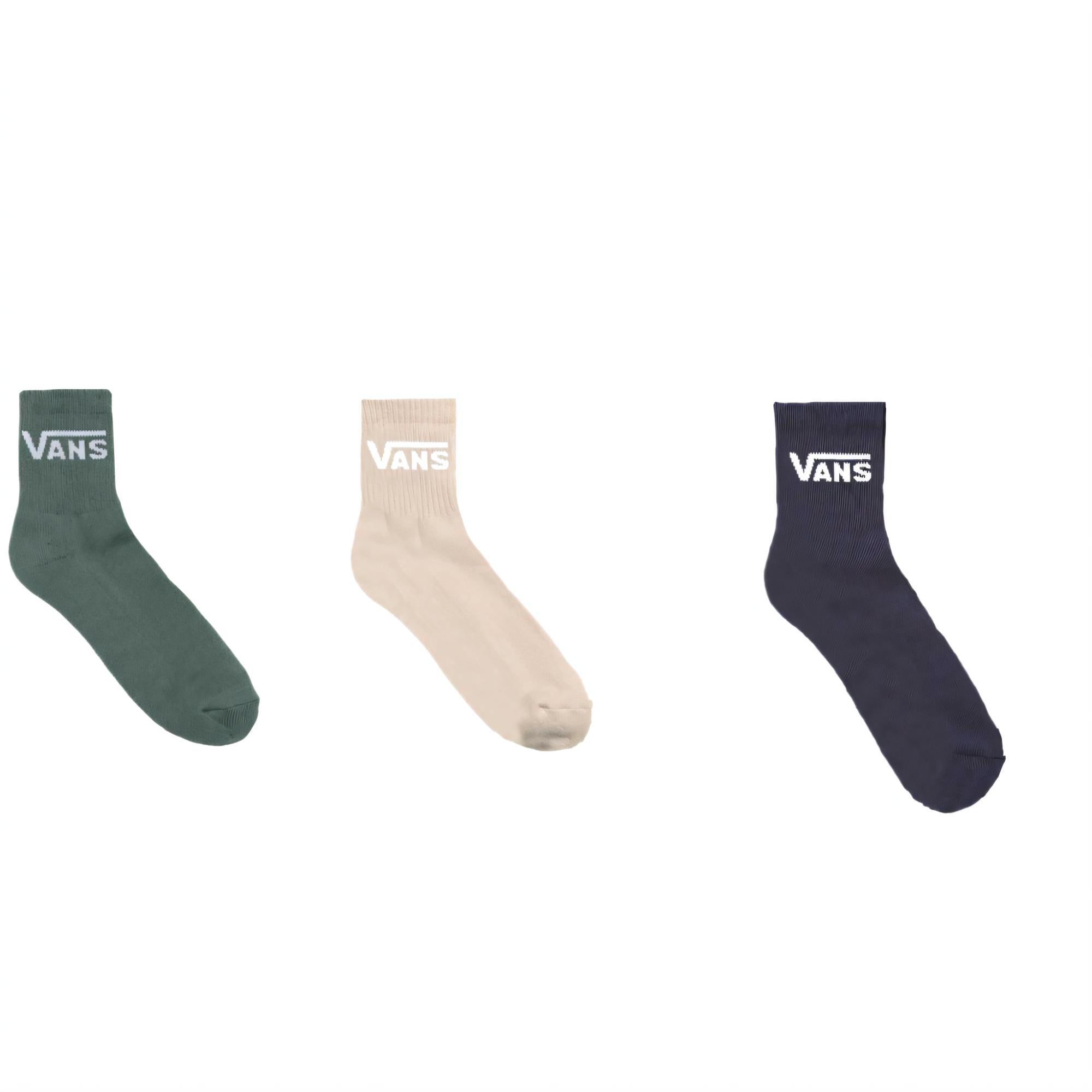 Vans HALF CREW Socks Women’s 3 Pack Mixed Color