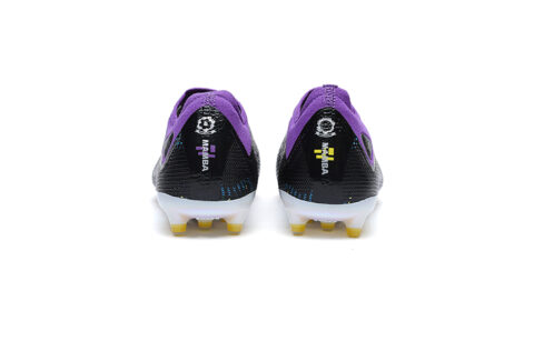 KELME Cushioning Abrasion Resistant Rebound Soccer Shoes Unisex Black Purple