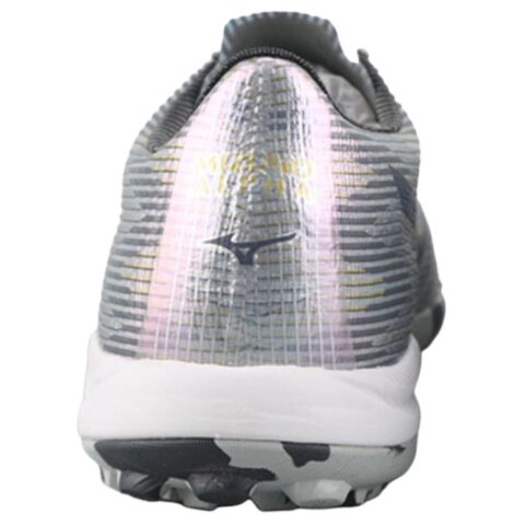 Mizuno Alpha 2 TF Turf Natural Grass Slip Resistant, Abrasion Resistant, Breathable, Rebound Soccer Shoes Men’s Silver