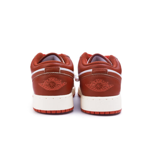Jordan Air Jordan 1 Slip Resistant Abrasion Resistant Low top Vintage Basketball Shoes Women’s Red
