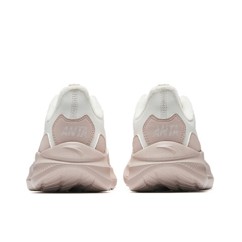 Anta Running Collection Slip Resistant Abrasion Resistant Low top Casual Running Shoes Women’s White Pink