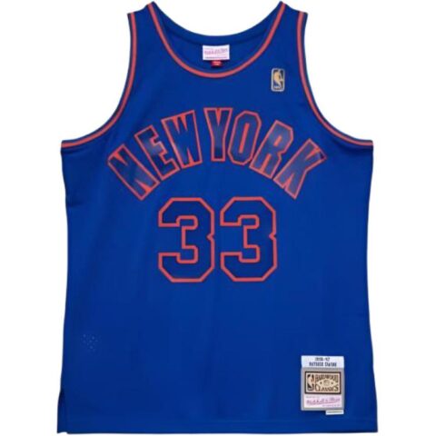 Mitchell Ness Basketball Jerseys Unisex Blue Moderate Other