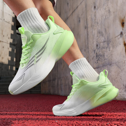 GAISIDULANTE Slip Resistant, Abrasion Resistant, Lightweight Low top Running Shoes Unisex Neon Green