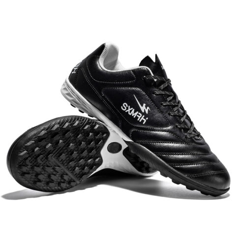 Binary TF Turf Cushioning Abrasion Resistant Lightweight Slip Resistant Soccer Shoes Unisex Black