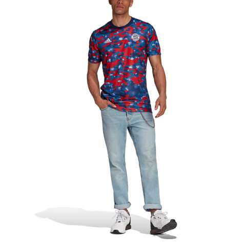 Adidas Bayern Munich Black Soccer Jersey Men’s Red Blue Multicolor