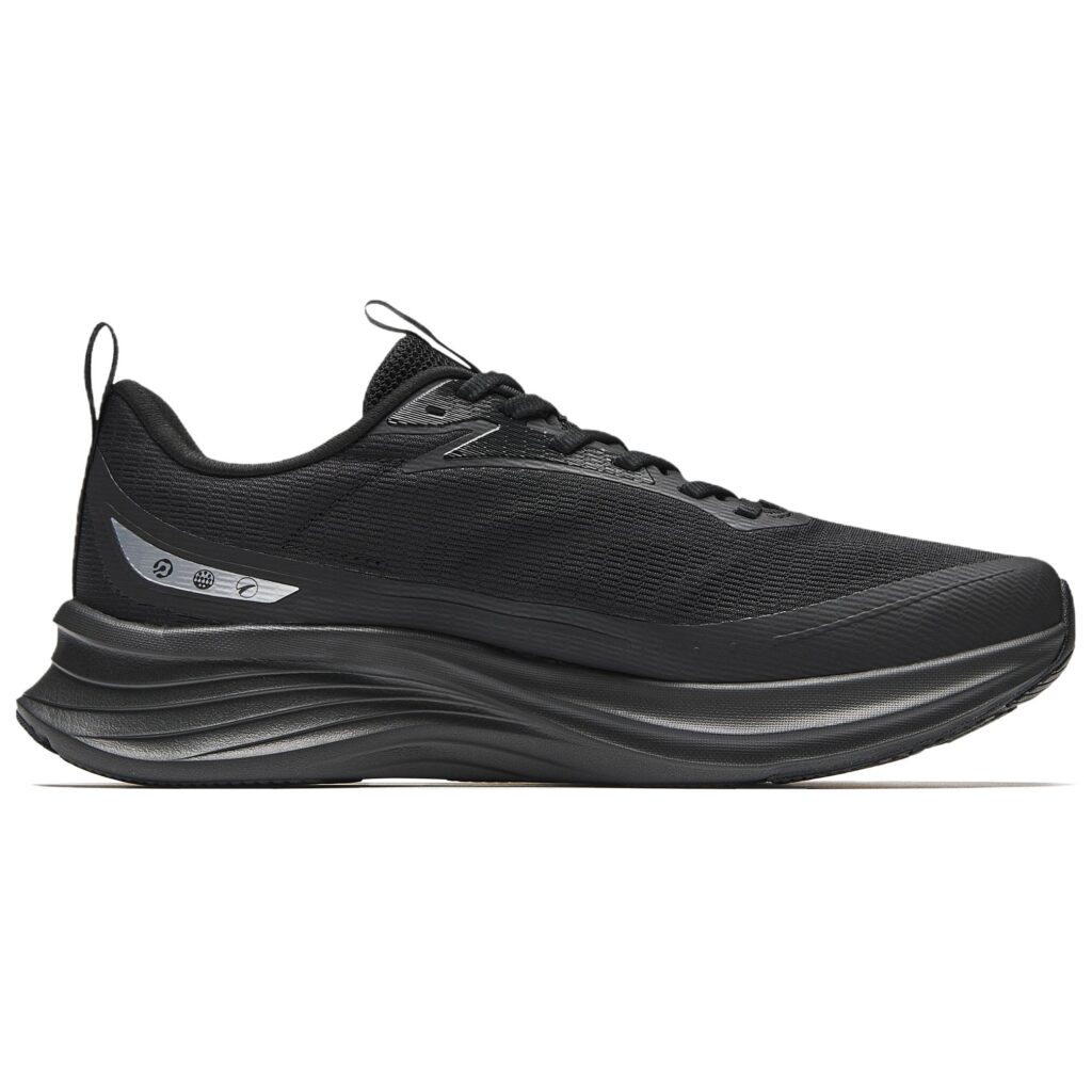 CHAOJIANTA Cushioning Rebound Cushioning Rebound Low top Training Running Shoes Men’s Basic Black