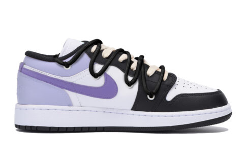 Jordan Air Jordan 1 Vintage Basketball Shoes Men’s Low Top Black Purple