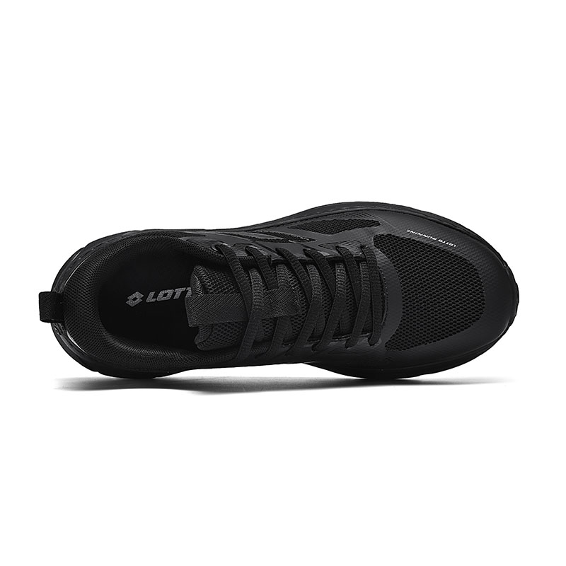 LOTTO Cushioning Slip Resistant Abrasion Resistant Breathable Lightweight Rebound Low top Hiking Shoes Men’s Black