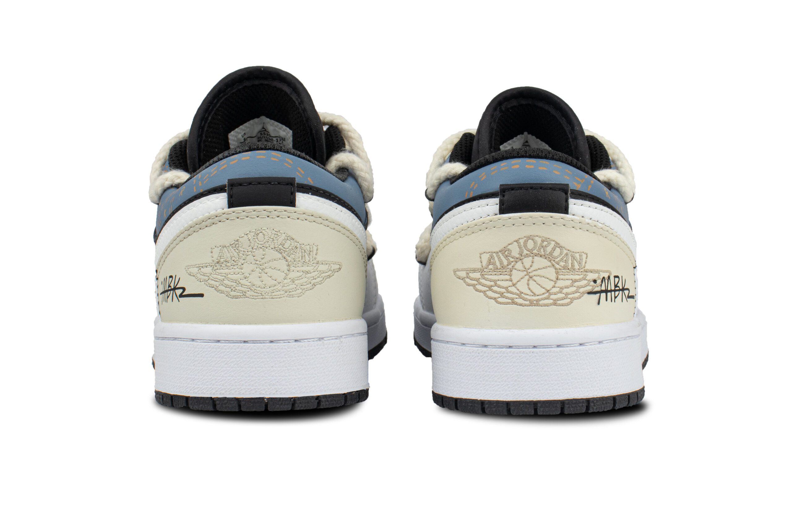 Jordan Air Jordan 1 Low top Vintage Basketball Shoes Unisex Ecru