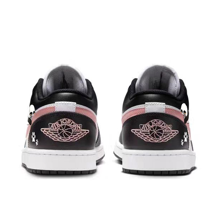 Jordan Air Jordan 1 Vintage Basketball Shoes Unisex Low Top Black/Rusty Pink/White