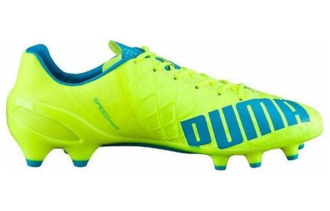PUMA FG Firm Ground Abrasion Resistant Soccer Shoes Men’s Green Blue