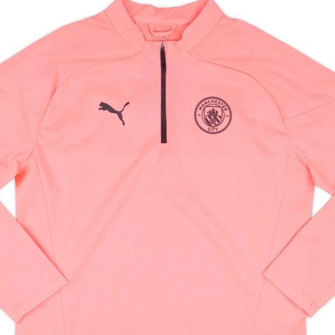 PUMA CLUB AOP FZ 2023 24 Manchester City Soccer Jersey Unisex Pink