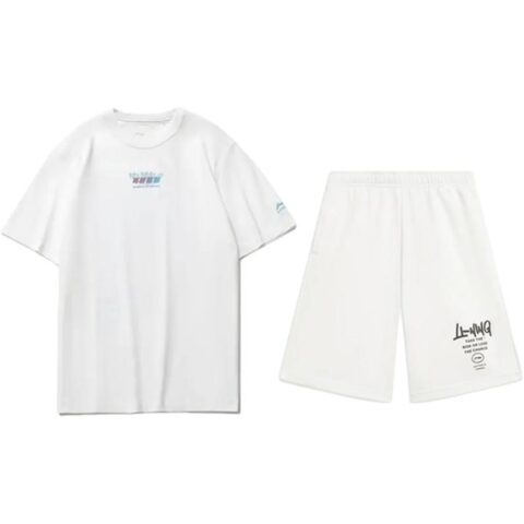 Li Ning Casual Sportswear Unisex White+White