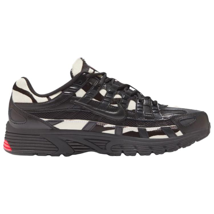 Nike P 6000 Breathable And Lightweight Low top Rubber Foam Running Shoes Men’s Black White Red