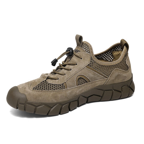 Jeep Slip Resistant, Abrasion Resistant, Breathable, Lightweight Low top Hiking Shoes Men’s Khaki
