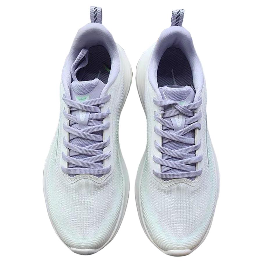 Erke Cushioning Breathable Low top Sprint Running Shoes Women’s Microcrystal White Galactic Purple