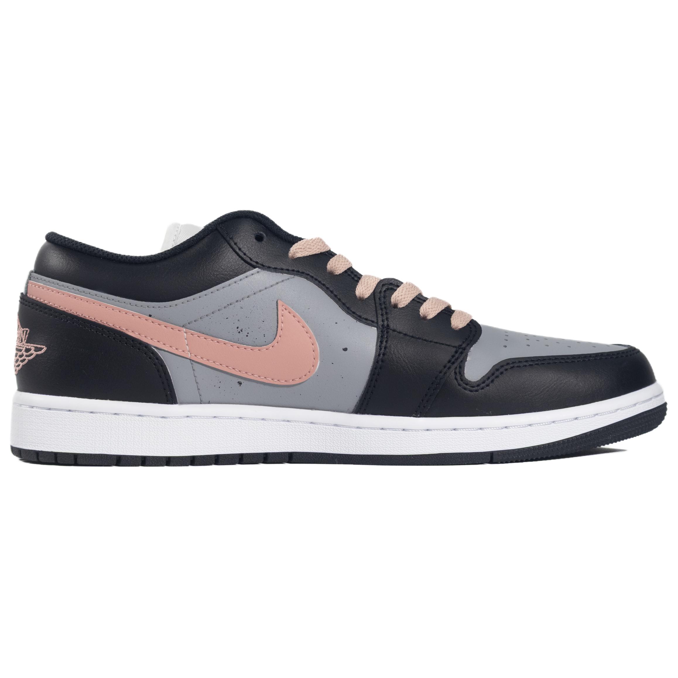 Jordan Air Jordan 1 Low top Vintage Basketball Shoes Men’s Black Pink
