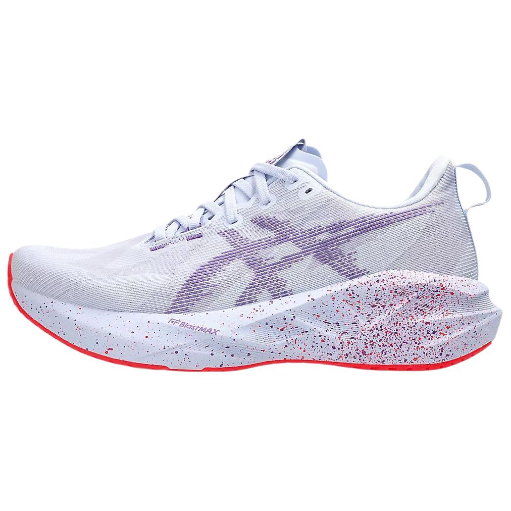 ASICS NOVABLAST 5 Cushioning Breathable Support Casual Long Distance Running Sprint Running Shoes Men’s White Purple