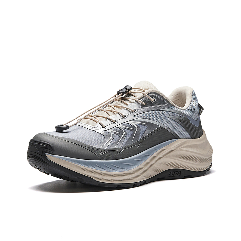 Anta Fabric Cushioning, Wear Resistant Low top Casual Running Shoes Men’s Gray