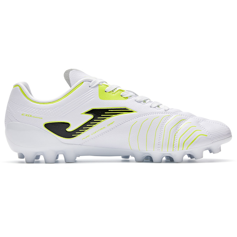 Joma MG Multi Ground Natural Grass Synthetic Leather Soccer Shoes Men’s White SCORECUP