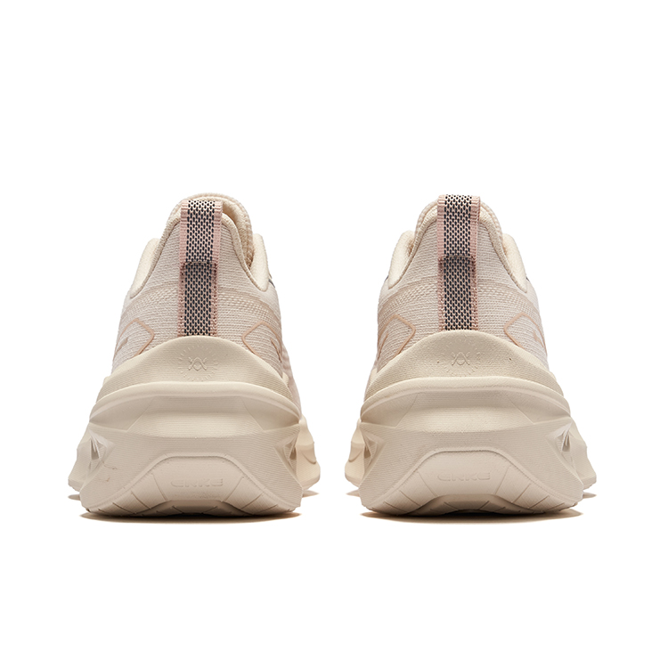 Erke Cushioning Abrasion Resistant Breathable Low top Casual Running Shoes Women’s Eggnog Gray Microcrystal White
