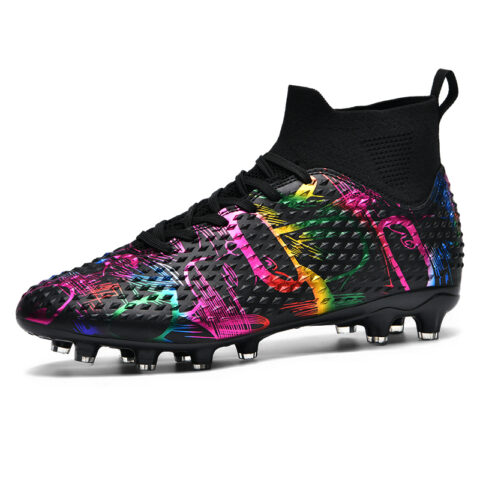 BIANSULONG Soccer Shoes Unisex Low Top Black