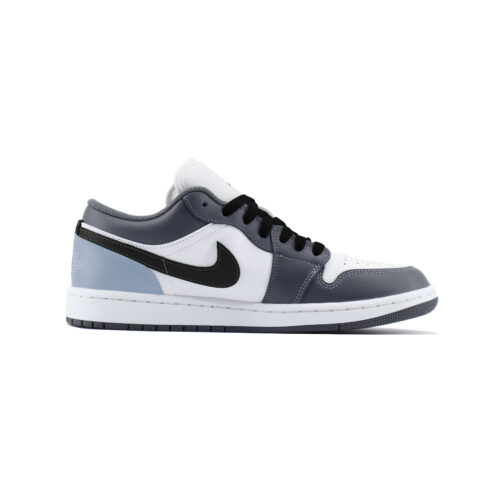 Jordan Air Jordan 1 Low Abrasion Resistant Low top Vintage Basketball Shoes Unisex Black Gray