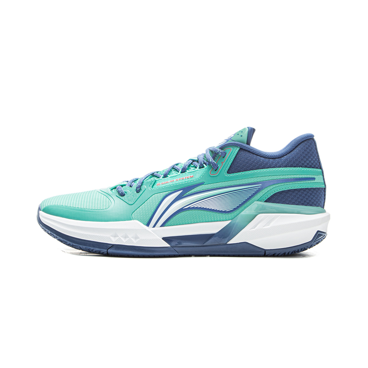 Li Ning Light Speed 3mid Basketball Shoes Men’s Low Top Pool Blue/Deep Sail Blue