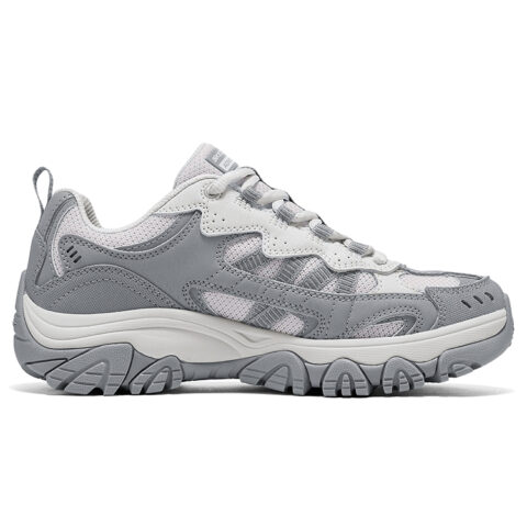 Skechers Awaken Mountain 2.0 Platform Abrasion Resistant Support Grip Low top Hiking Shoes Women’s Light Gray