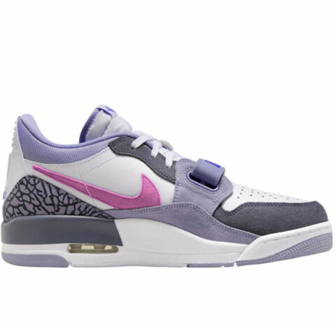 Jordan Legacy 312 Vintage Basketball Shoes Men’s Low Top White Purple Pink