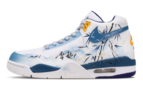 Nike Flight Legacy Breeze Blue Bamboo Slip Resistant Abrasion Resistant Mid top Vintage Basketball Shoes Men’s