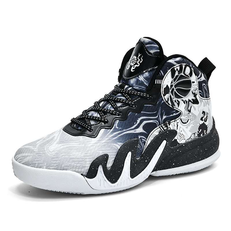 BIANSULONG Cushioning Slip Resistant Abrasion Resistant High top Basketball Shoes Unisex