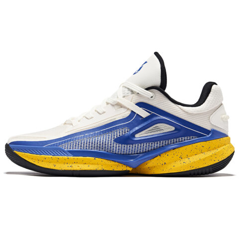Erke Qianxun TD Cushioning Rebound Anti Rollover Low top Basketball Shoes Men’s Microcrystal White Starry Blue
