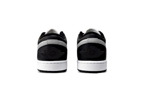Jordan Air Jordan 1 Silver Star Abrasion Resistant Low top Vintage Basketball Shoes Unisex Black Silver