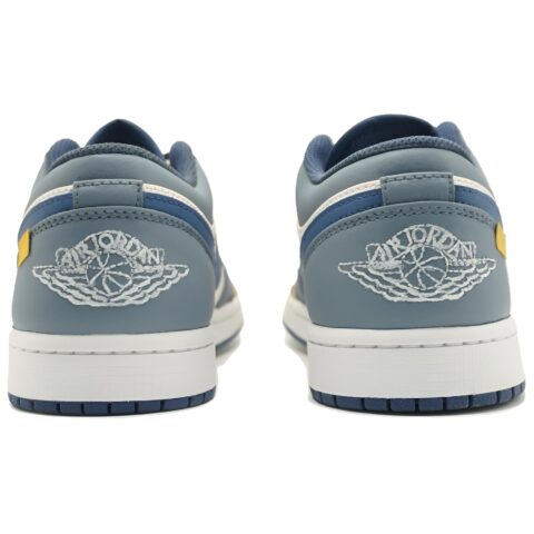 Jordan Air Jordan 1 Leather Abrasion Resistant Low top Vintage Basketball Shoes Men’s Wheat Blue