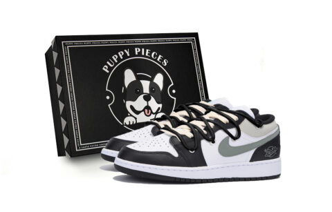 Jordan Air Jordan 1 Abrasion Resistant Low top Vintage Basketball Shoes Men’s Black White
