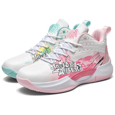 BIANSULONG Cushioning Slip Resistant Abrasion Resistant High top Basketball Shoes Unisex