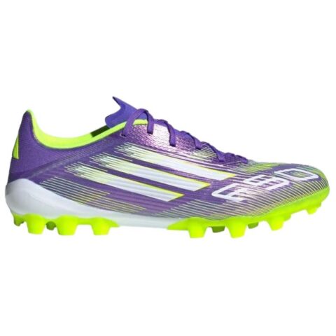 Adidas F50 League Mesh Soccer Shoes Unisex Purple Green White