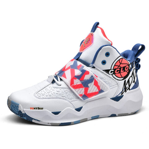 TONYBEAR Comfortable And Breathable Slip Resistant Slip Resistant High top Basketball Shoes Men’s