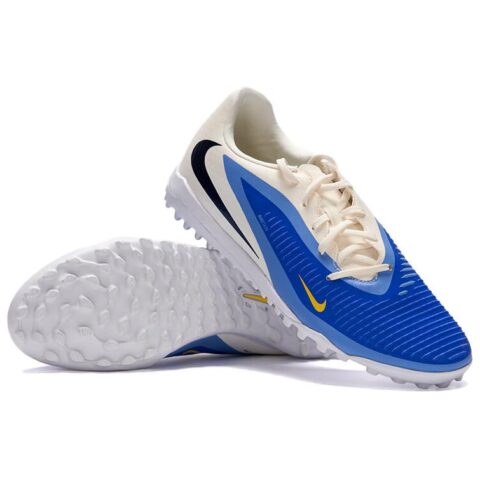Nike Phantom 6 TF Turf Abrasion Resistant Soccer Shoes Unisex Blue